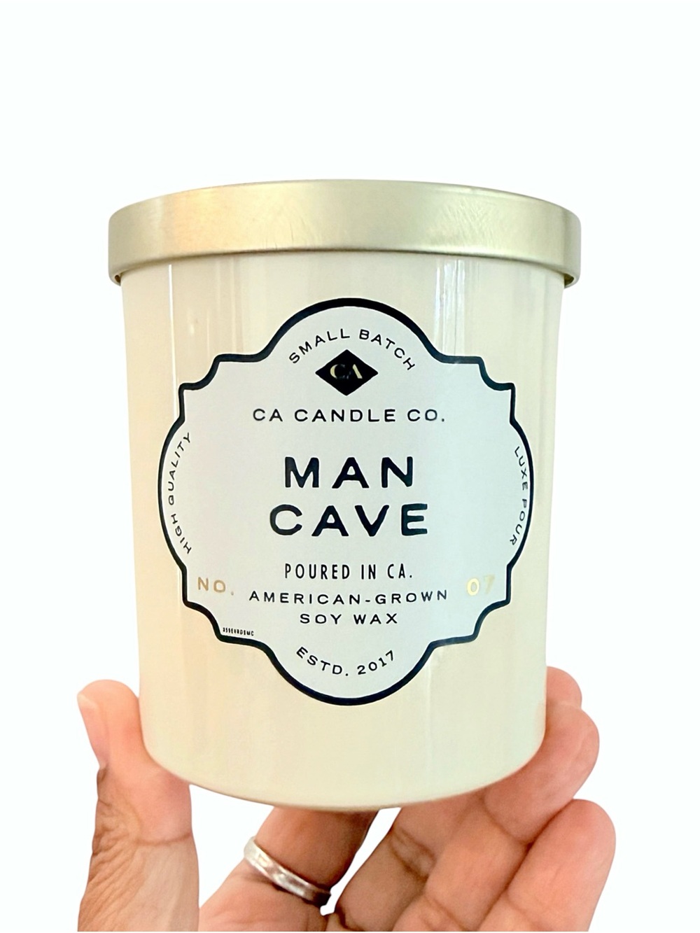 Leoben Company Man Cave Luxury Scented Candle — White